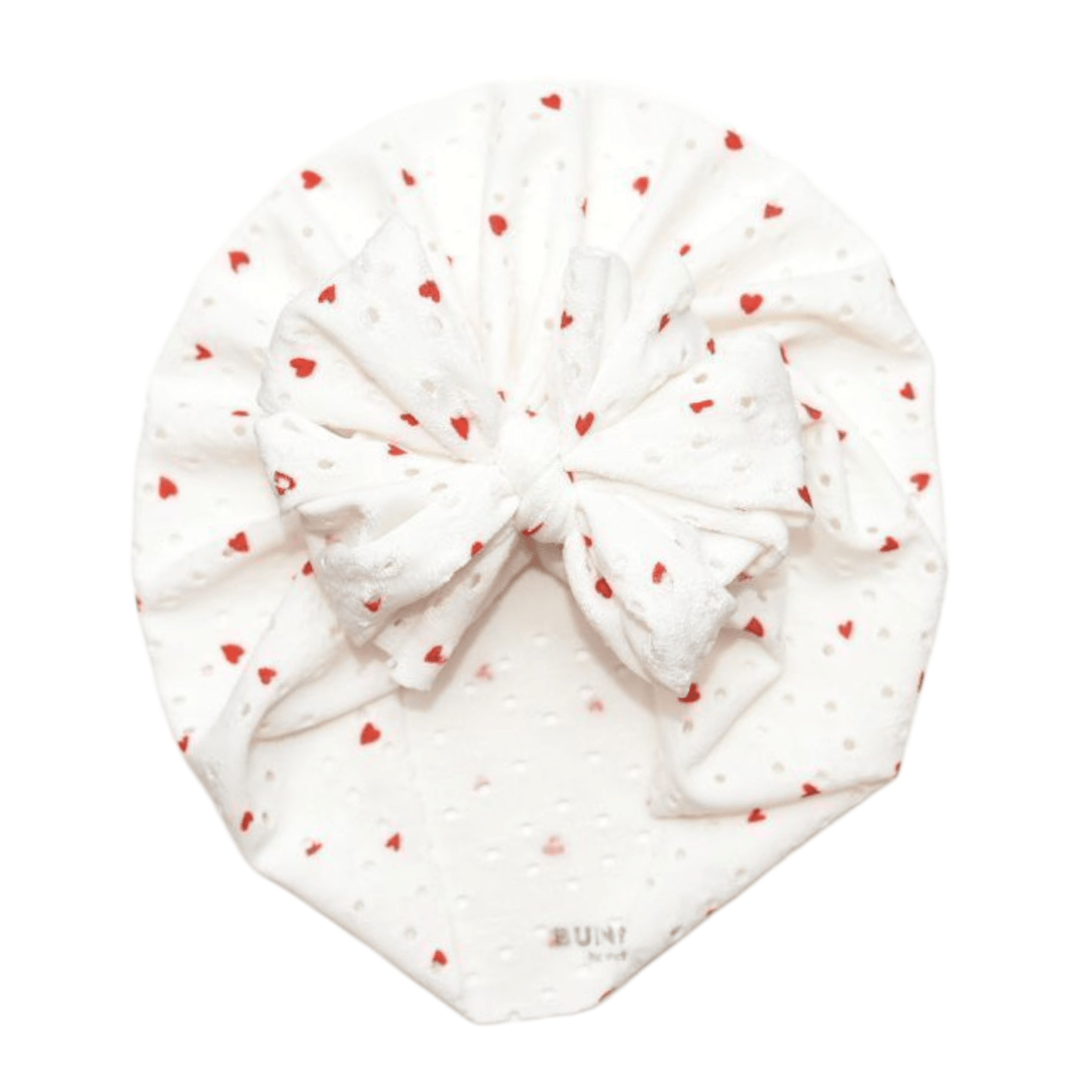 Croía | Mini Red Hearts | Eyelet Headwrap - Bunny Knots