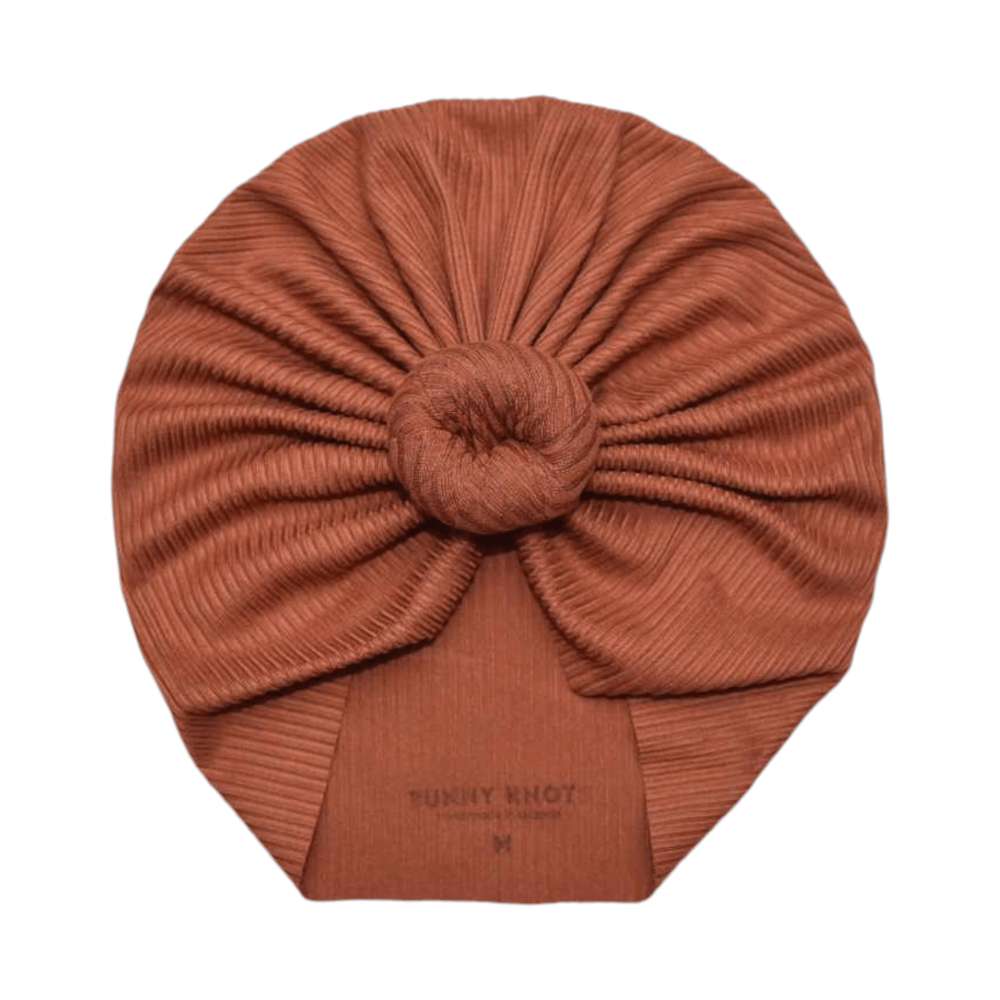 Juni | Cognac | Brushed Rib Headwrap - Bunny Knots