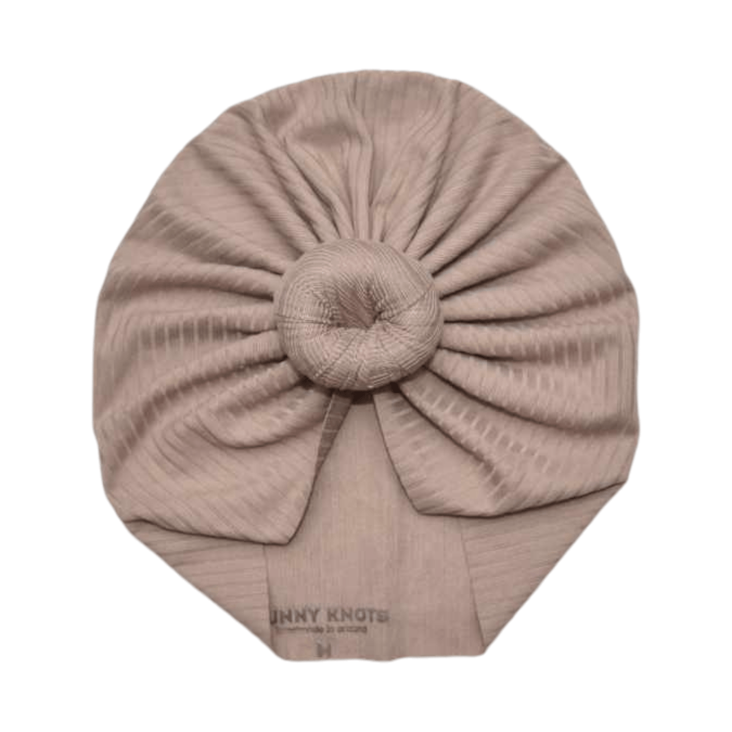 Amaretti | Taupish | Brushed Rib Headwrap - Bunny Knots