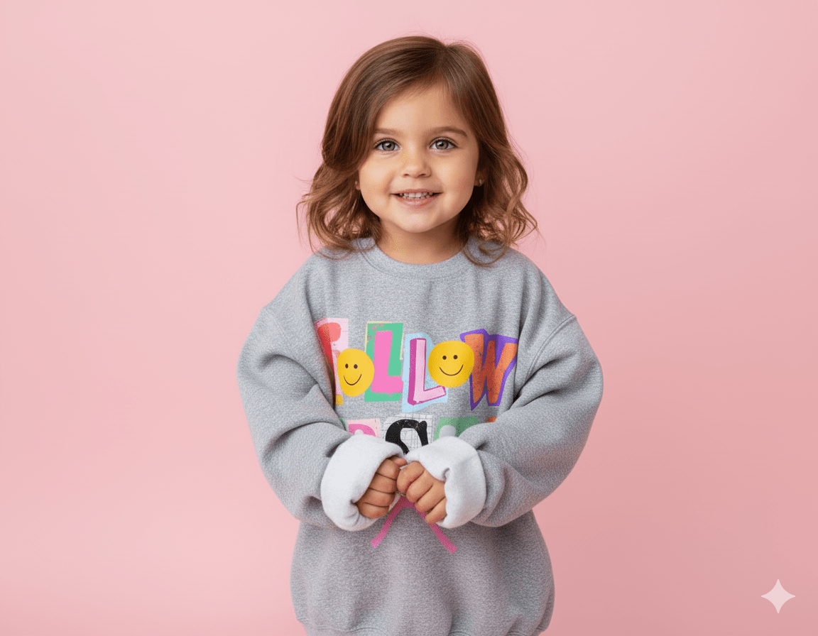 Follow Jesus Crewneck Sweatshirt - Bunny Knots