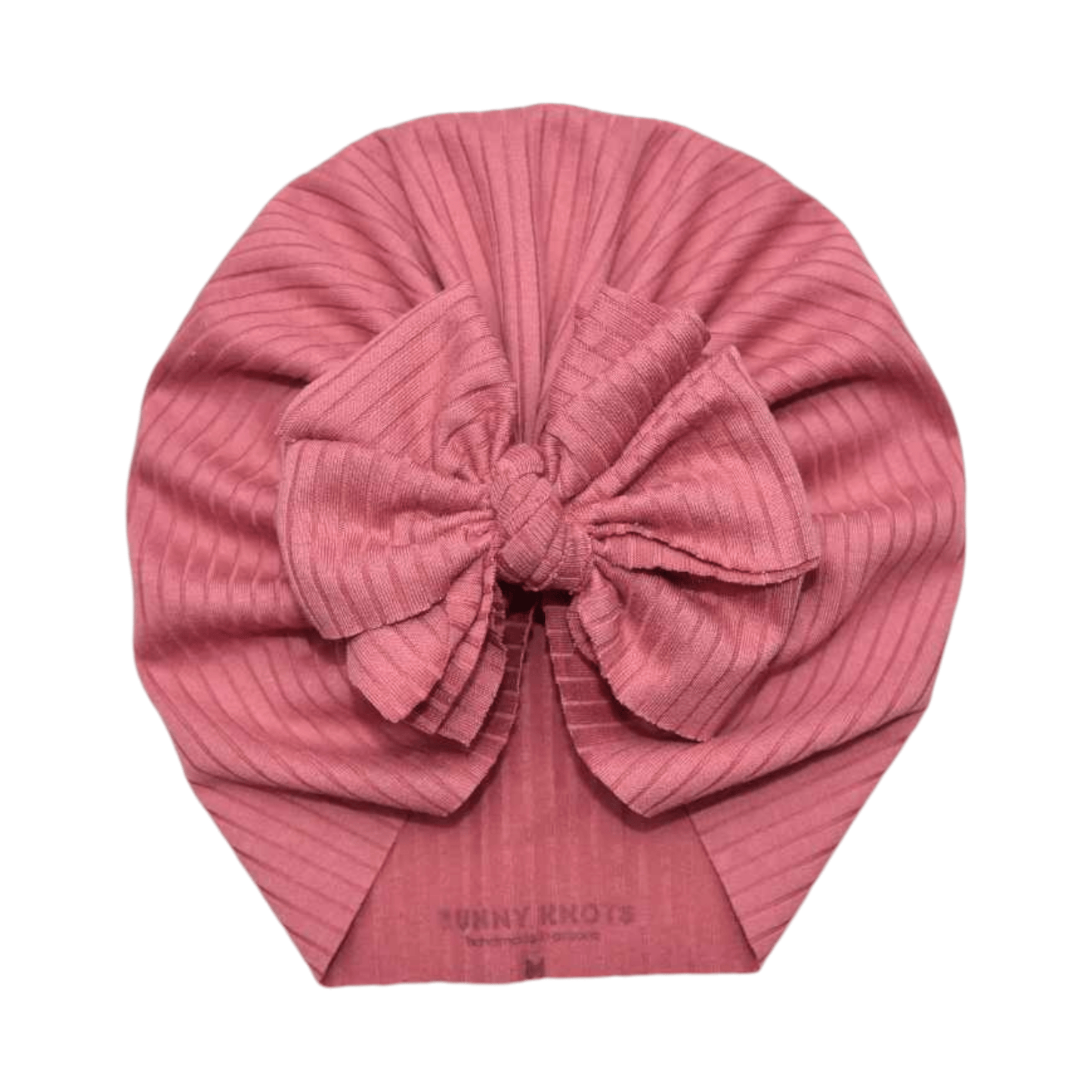 Delores | Mauve Pink | Brushed Rib Headwrap - Bunny Knots