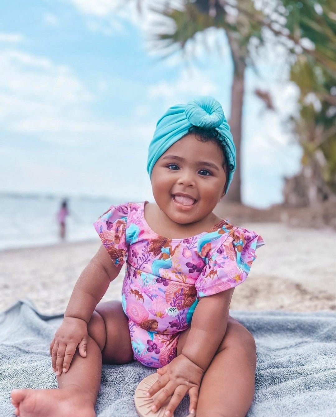 Bluella | Tidal Glow | Swim Headwrap - Bunny Knots