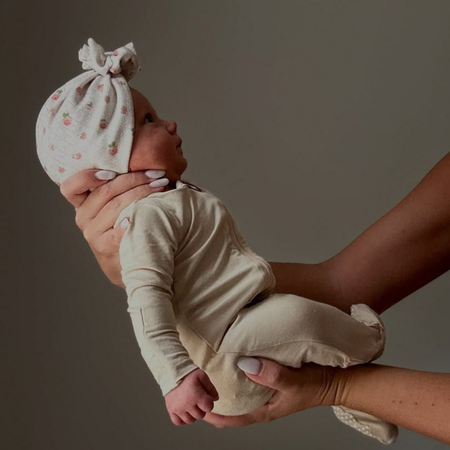Lyra | Oatmeal Rosettes | Pointelle Headwrap