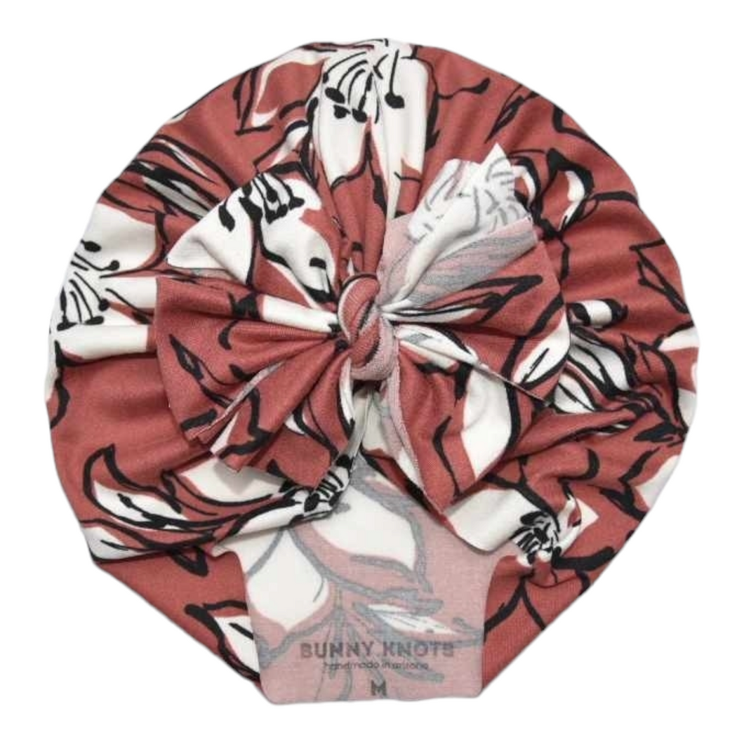 Toscana | Clay Floral | Classic Raga Headwrap