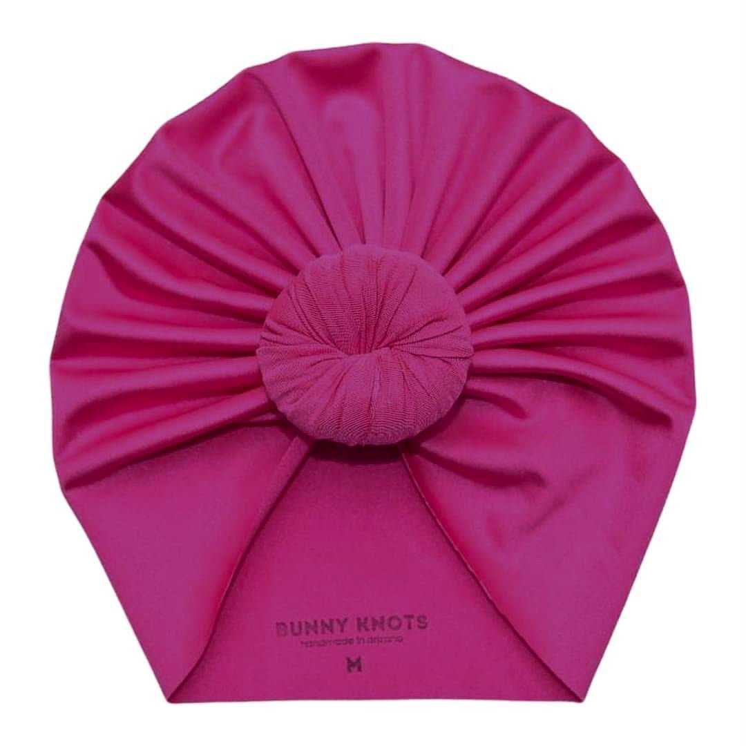 Barbs | POp Pink | Swim Headwrap - Bunny Knots