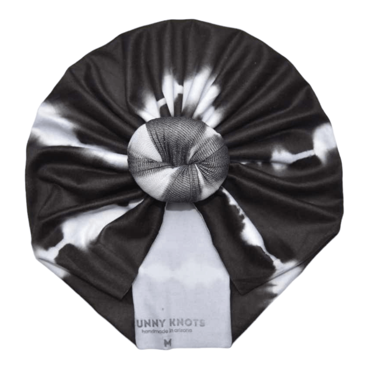 Hani | Black Tie Dye | Classic Headwrap - Bunny Knots