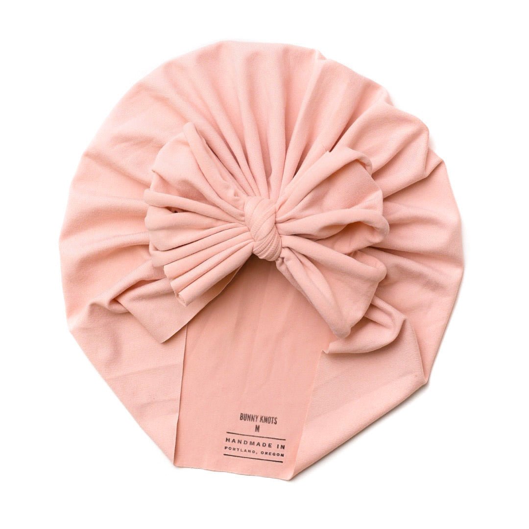 Adabel | Rose Gold Pink | Classic Headwrap - Bunny Knots