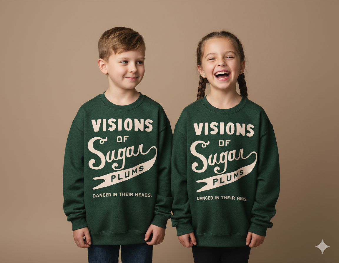 Visions of Sugar Plums Crewneck Sweatshirt