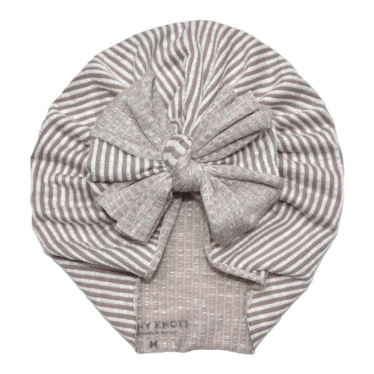 Keliah | Stone Hearth Stripe | Buttery Rib Headwrap