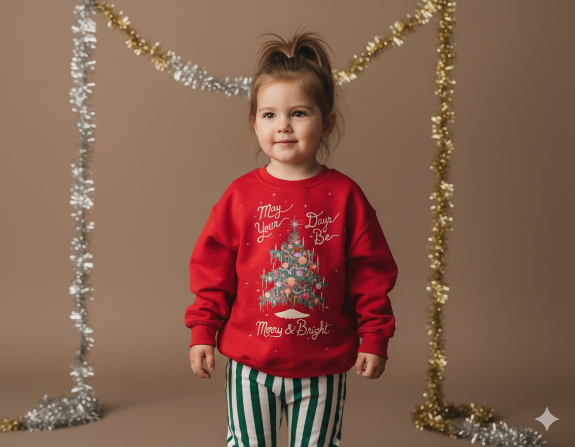 Merry + Bright Crewneck Sweatshirt