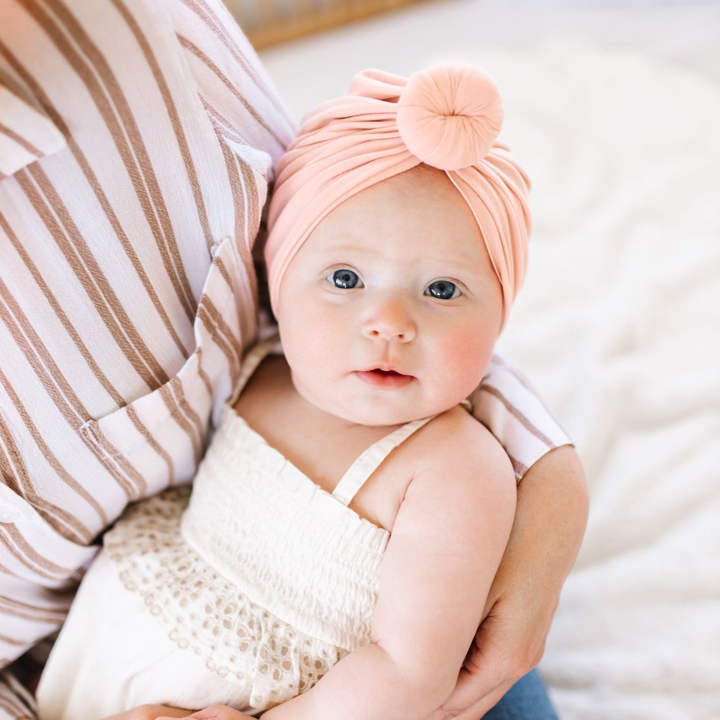 Adabel | Rose Gold Pink | Classic Headwrap - Bunny Knots