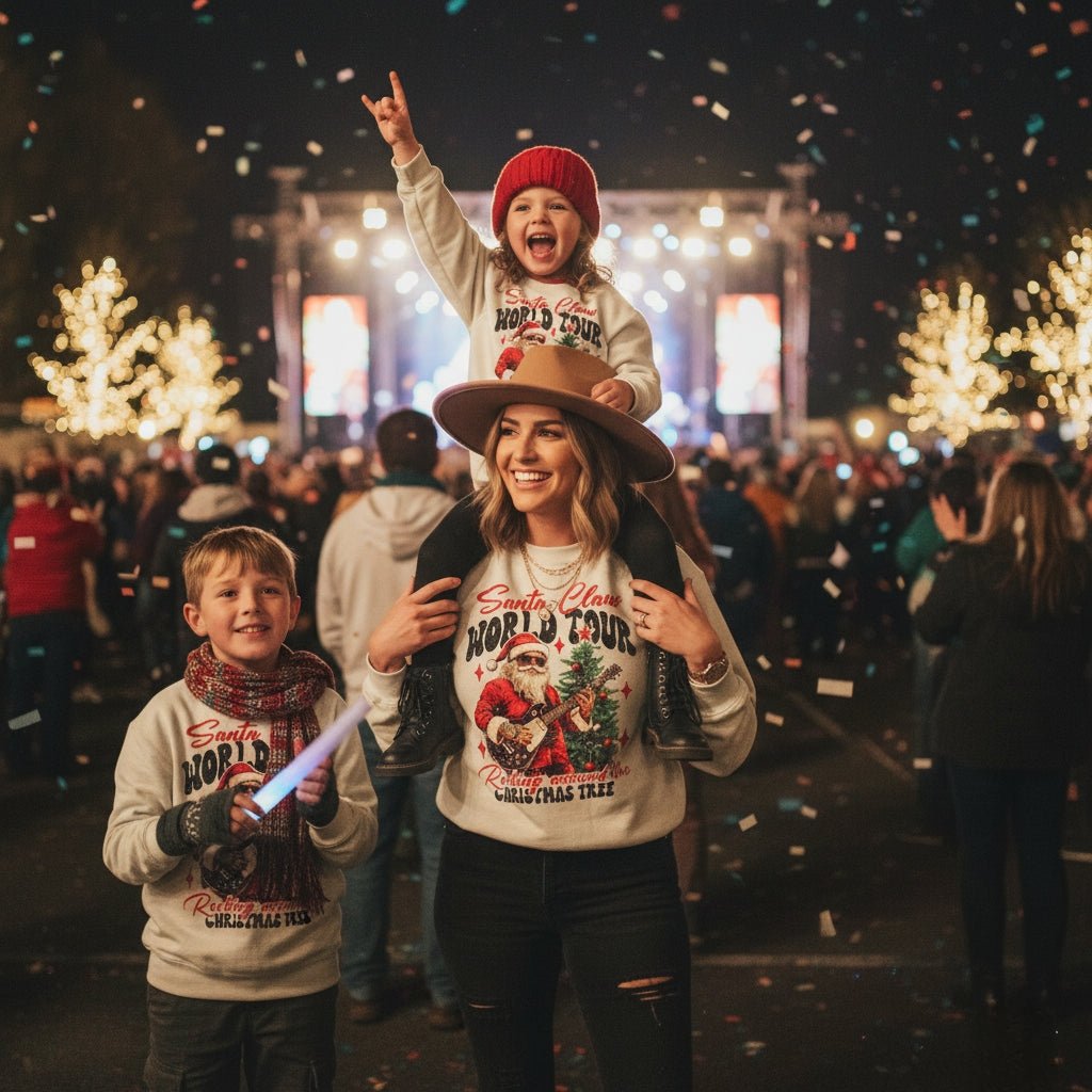 Santa Clause World Tour Crewneck Sweatshirt - Bunny Knots