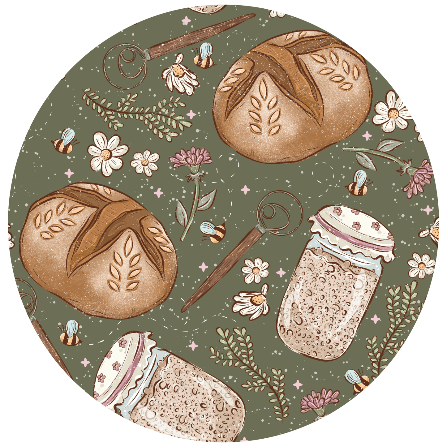 Sourdough Era | Bamboo Ruffle Gown - Bunny Knots