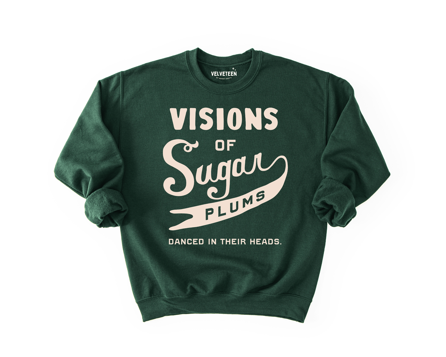 Visions of Sugar Plums Crewneck Sweatshirt - Bunny Knots