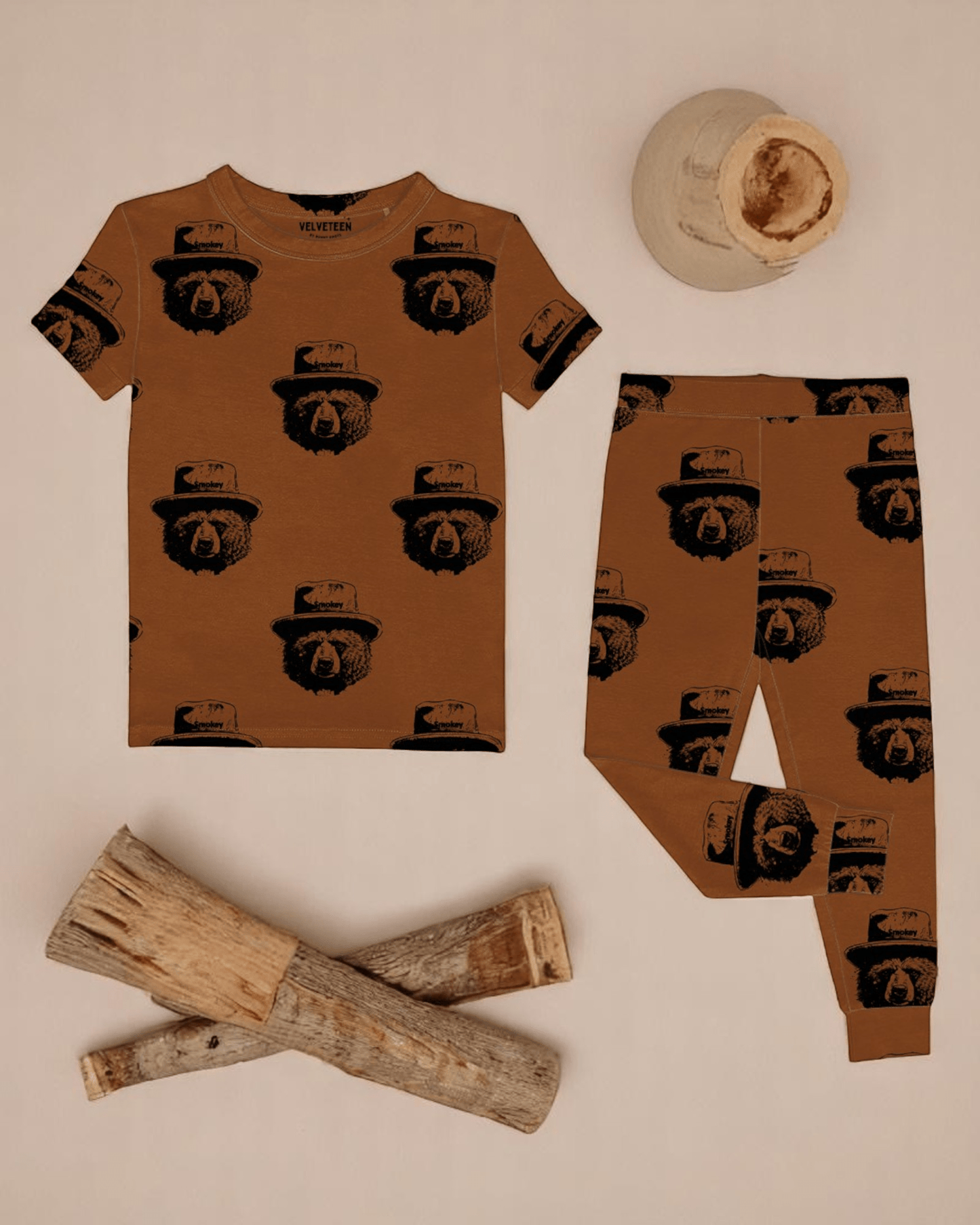 Smokey Says | Modal Short Sleeve 2 - Piece Lounge Set - Bunny Knots