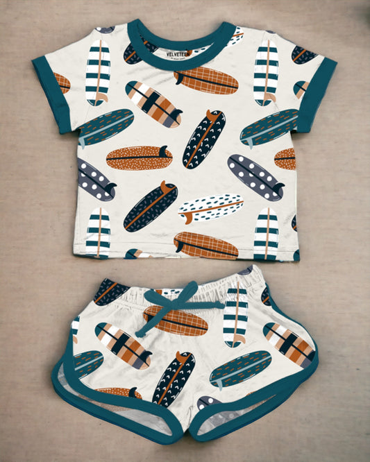 Surfs Up | Bamboo Retro Shortie Set