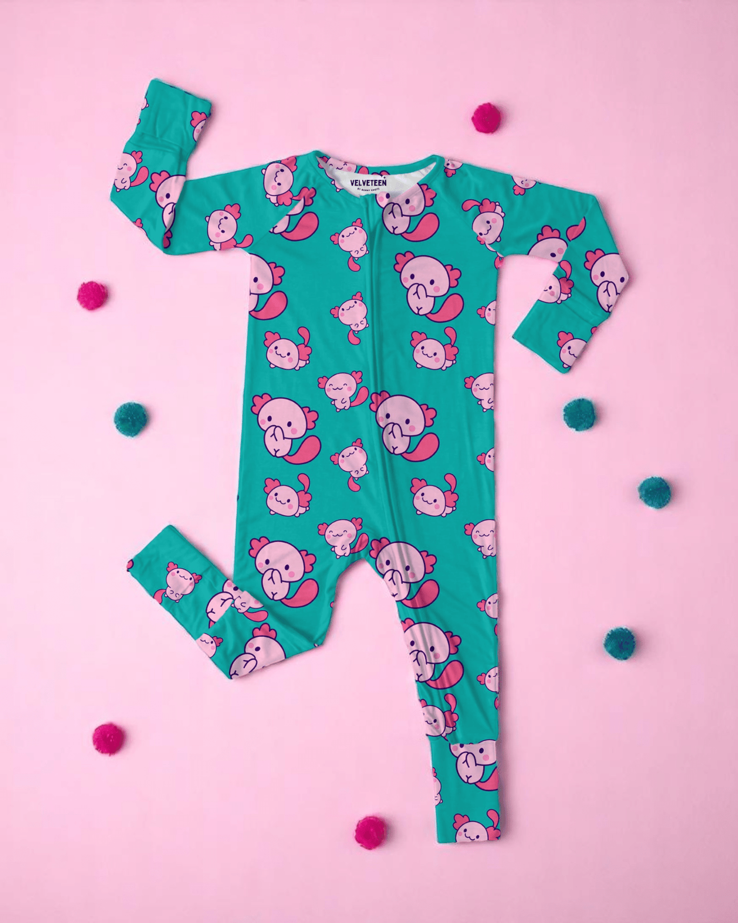 Giggly Axolotl | Modal Convertible Zippy - Bunny Knots