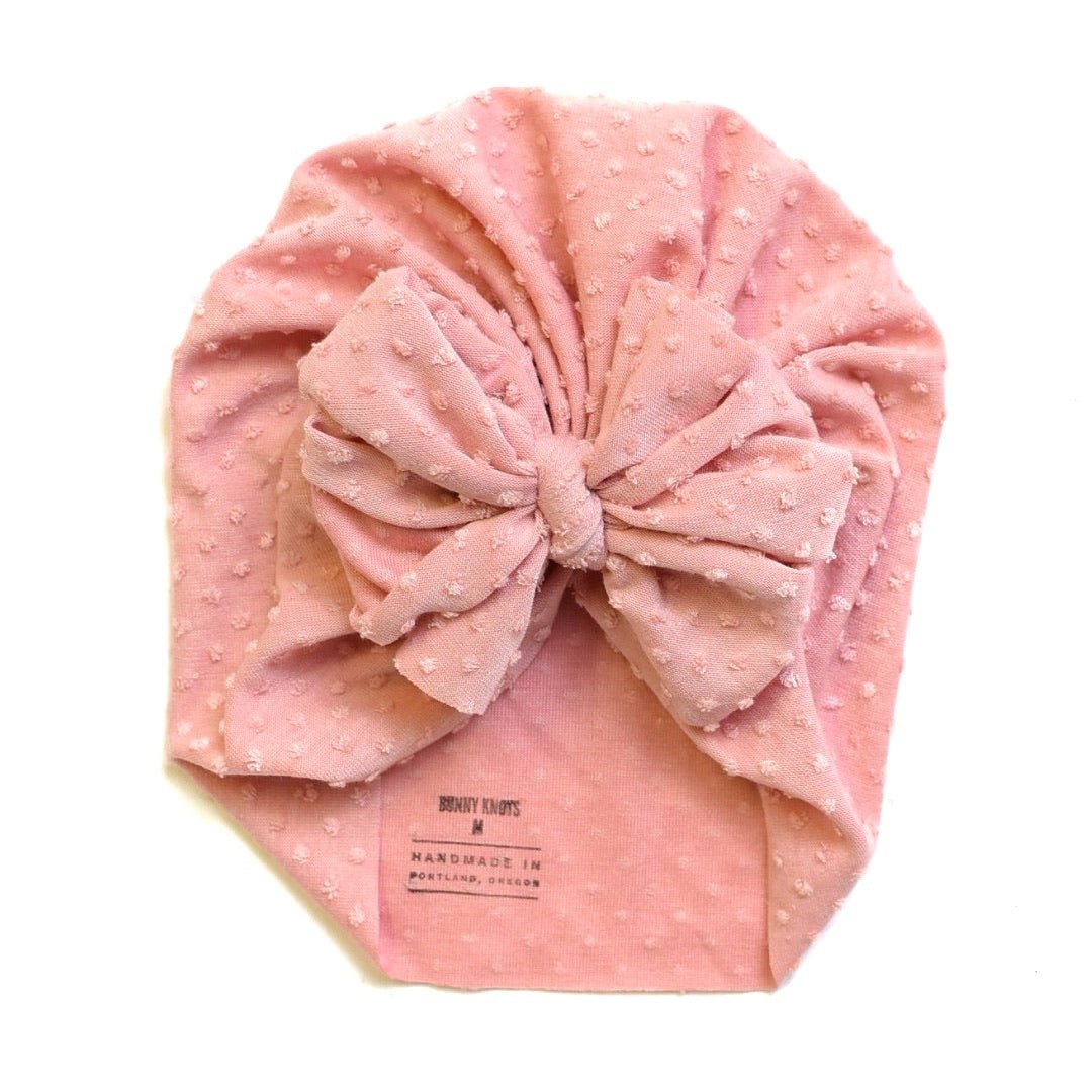 Gladys | Blushed Pink | Shabby Headwrap - Bunny Knots
