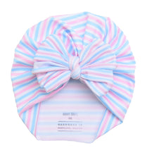 Load image into Gallery viewer, Hospital | Pink &amp; Blue Stripe | Classic Headwrap
