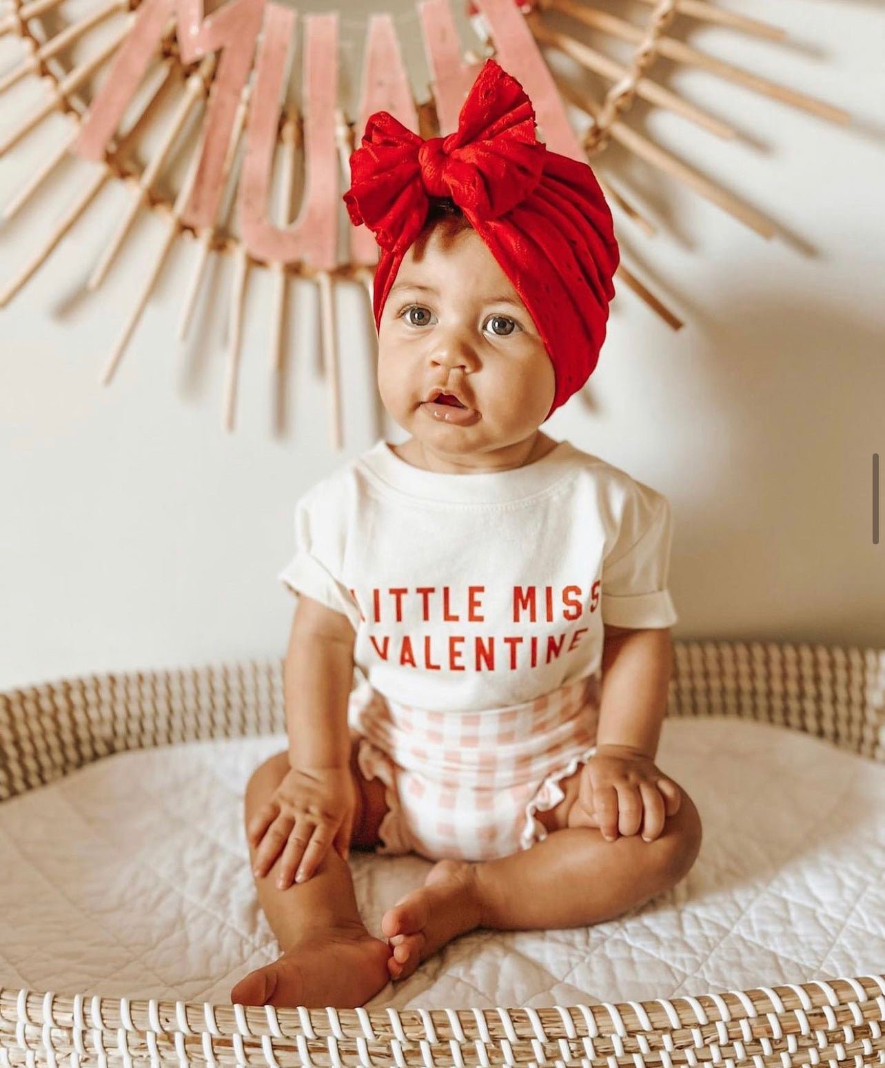 Clancy | Hot Rod Red | Eyelet Headwrap - Bunny Knots