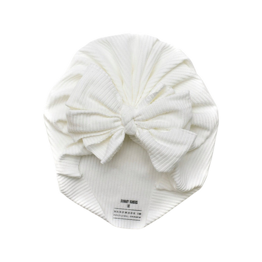 James | Cloud White | Brushed Rib Headwrap