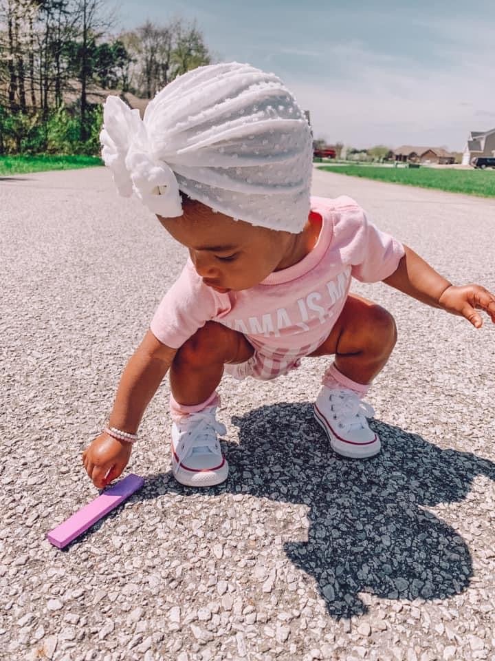 Royce | Opal White | Shabby Swiss Dot Headwrap - Bunny Knots