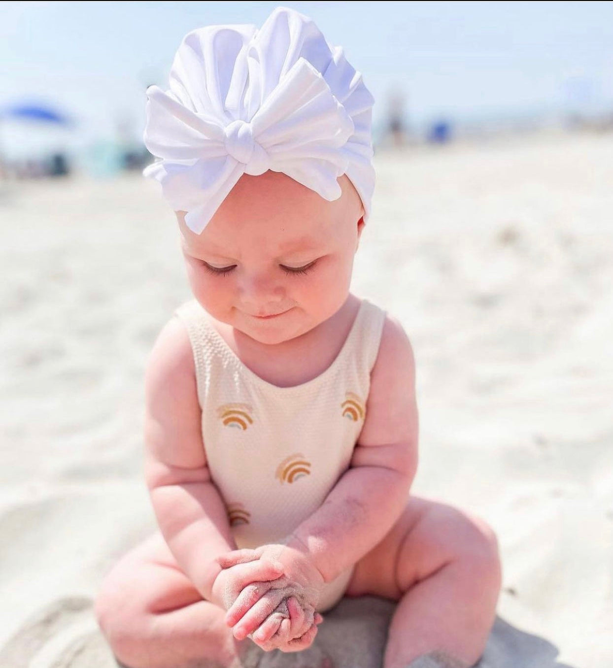 Genevieve | Cloud White | Swim Headwrap