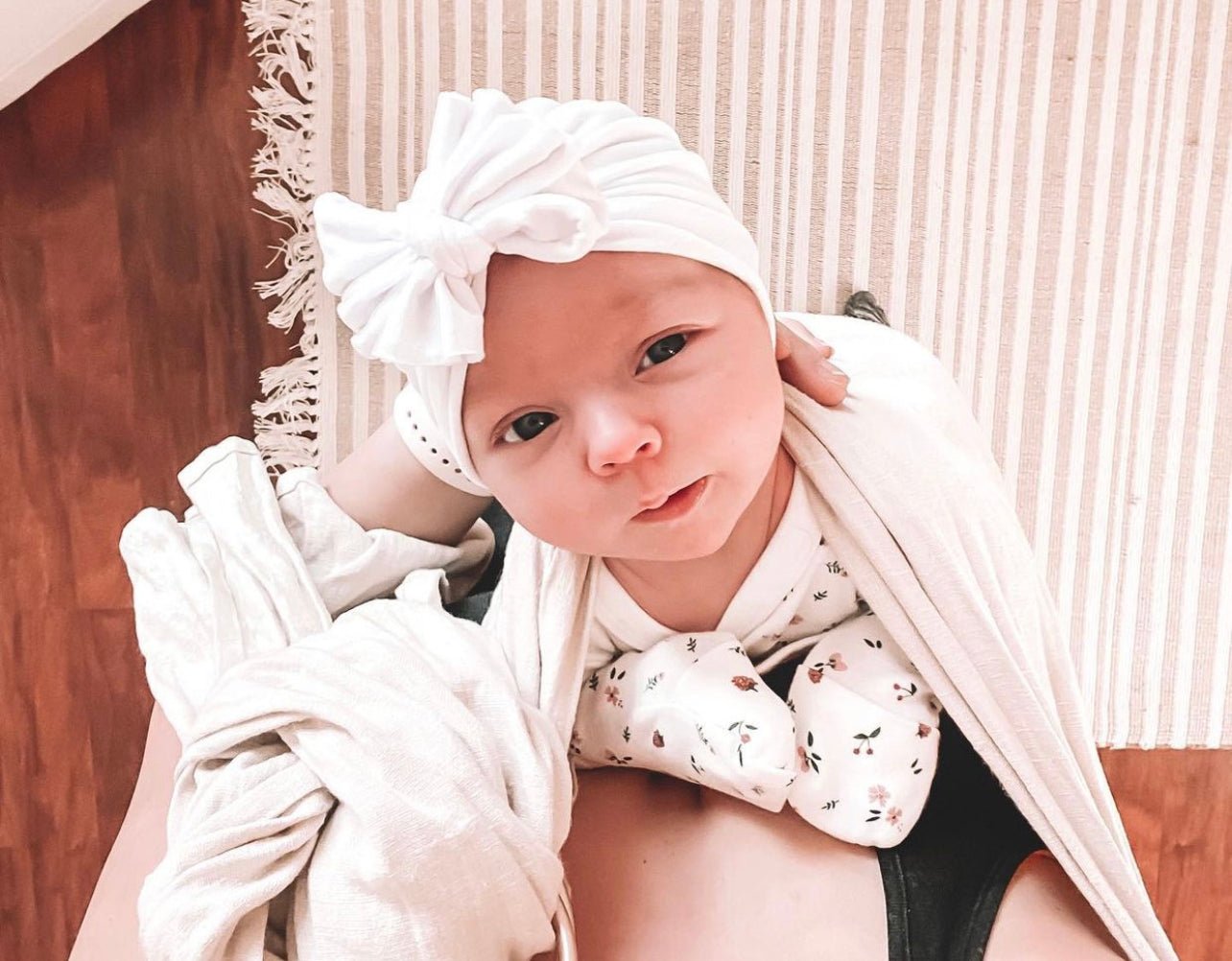 Betty | Modern White | Classic Headwrap - Bunny Knots