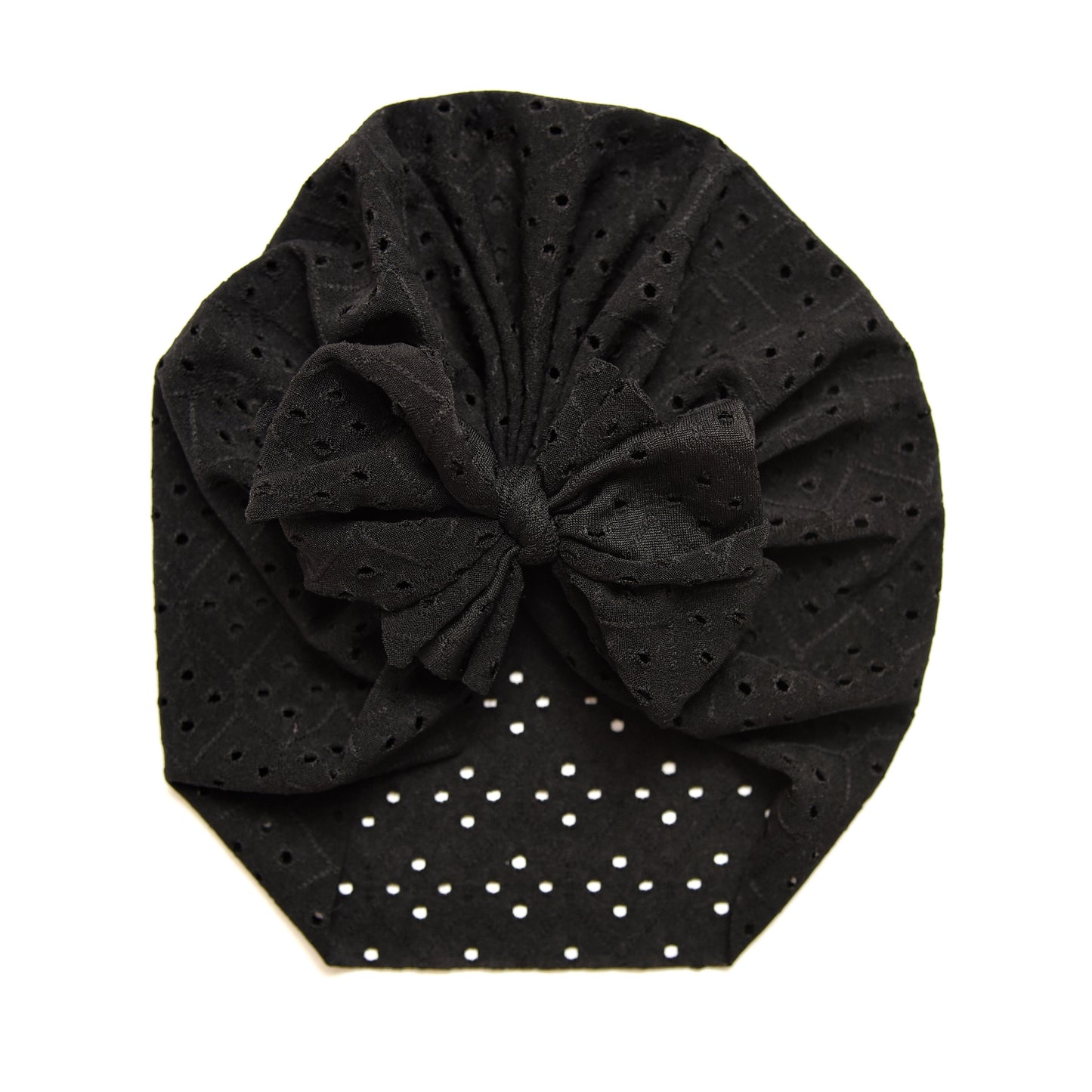 Willoughby | Black | Eyelet Headwrap