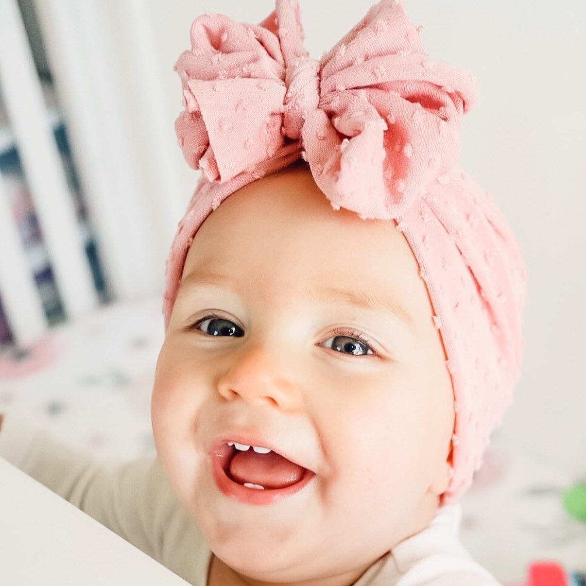 Gladys | Blushed Pink | Shabby Headwrap - Bunny Knots