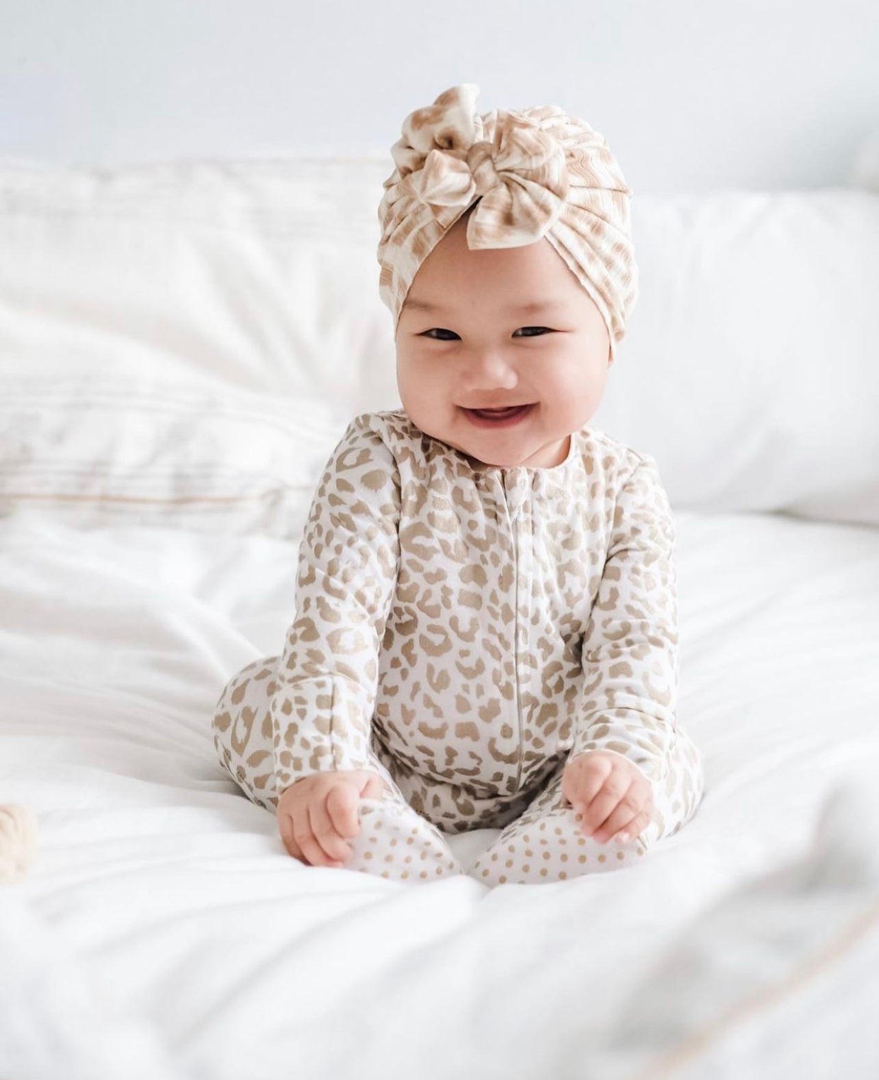 Savvy | Natural Leopard | Brushed Rib Headwrap