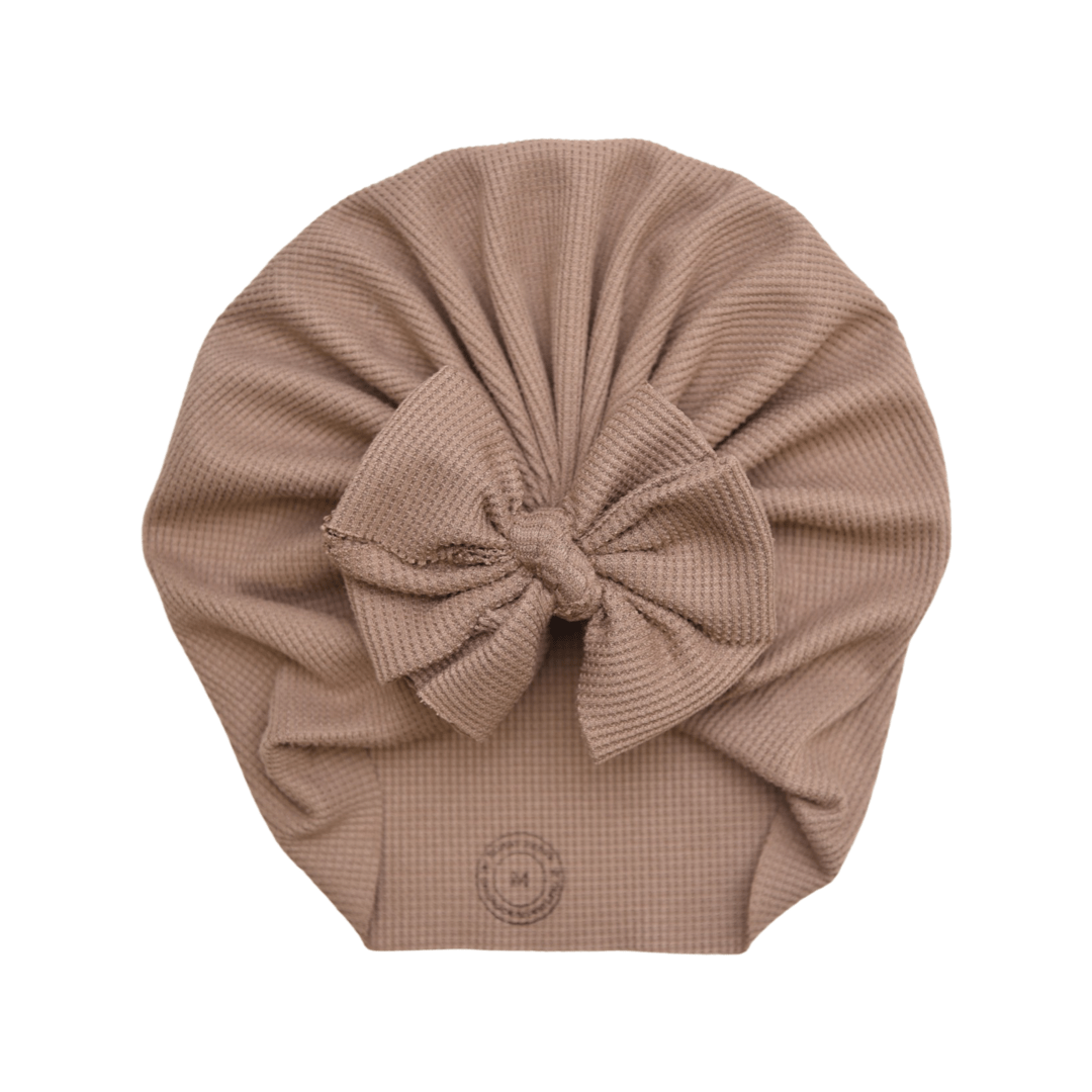 Madelyn | Nutmeg | Waffle Headwrap - Bunny Knots