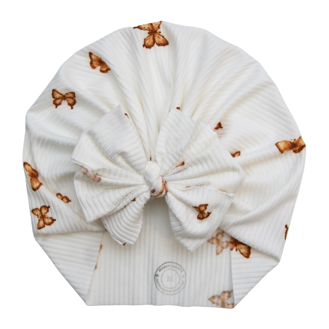 Manila | Swallowtail Butterflies | Brushed Rib Headwrap