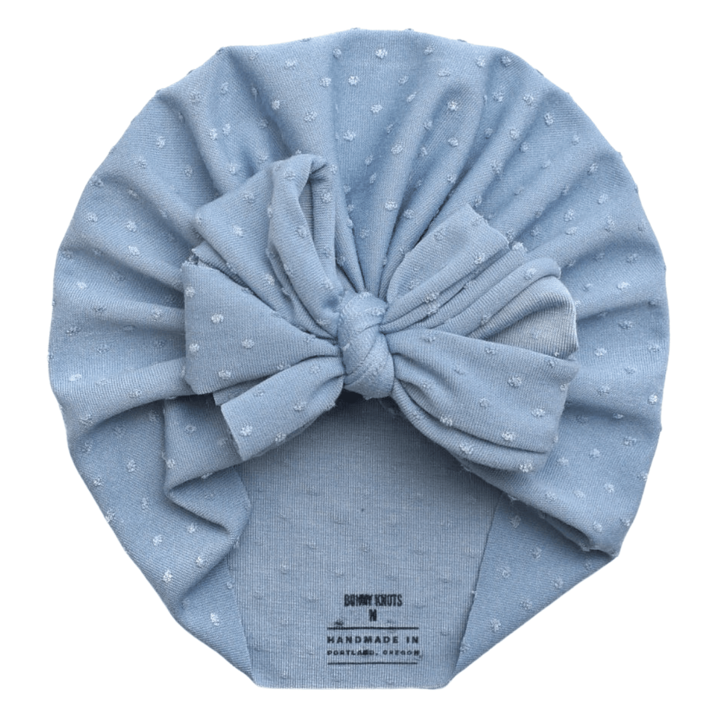 Odelette | Blue Bay | Shabby Swiss Dot Headwrap - Bunny Knots