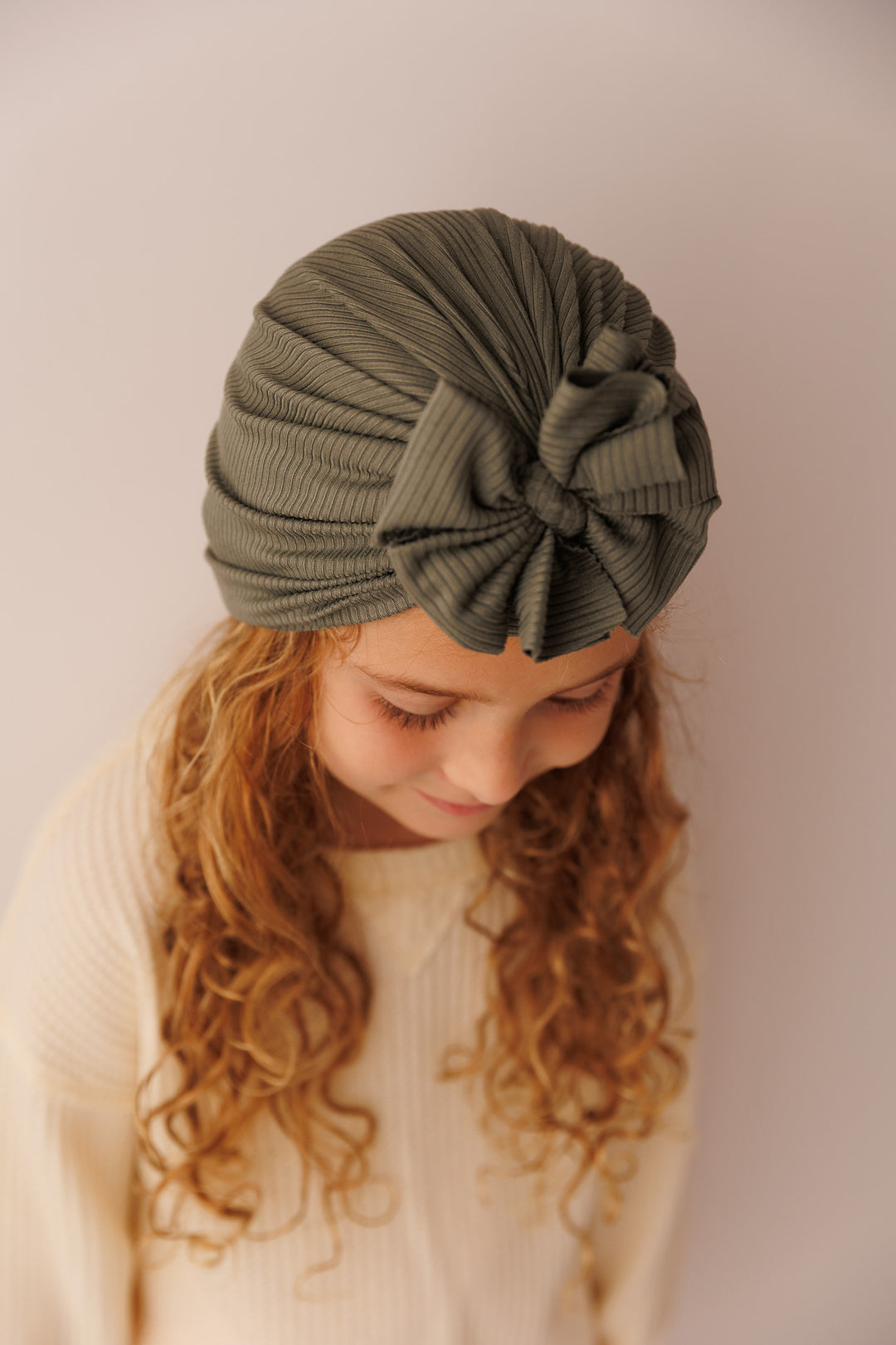 Mackleigh | Sage Grey | Brushed Rib Headwrap - Bunny Knots