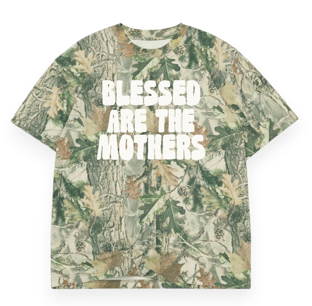 Blessed Are The Mothers Luxe Oversized Drop Sleeve T-Shirt