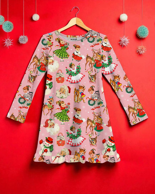 Christmas Past | Modal Ruffle Gown