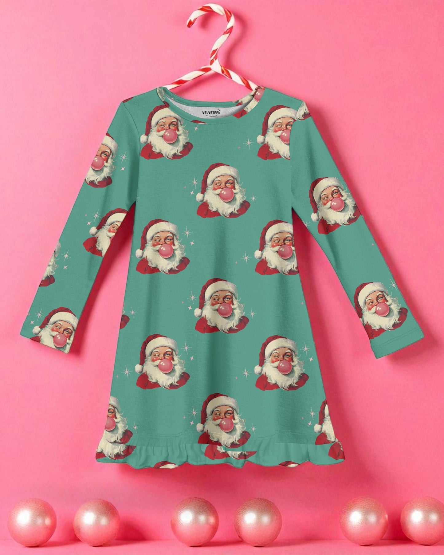 Gumdrop Pop (Teal) | Modal Ruffle Gown