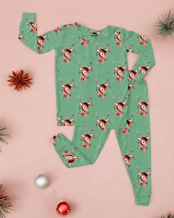 Dashing Deer | Bamboo Loungewear Set - Bunny Knots