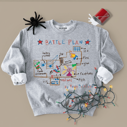 Home Alone Battle Plan Crewneck Sweatshirt - Bunny Knots