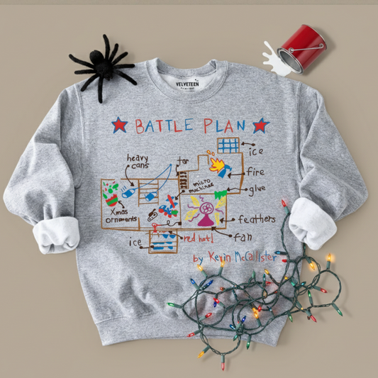 Home Alone Battle Plan Crewneck Sweatshirt