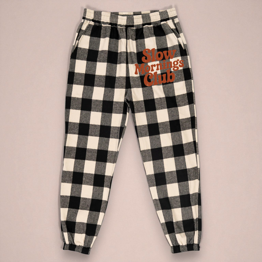 Slow Mornings Club Flannel Jogger Pants