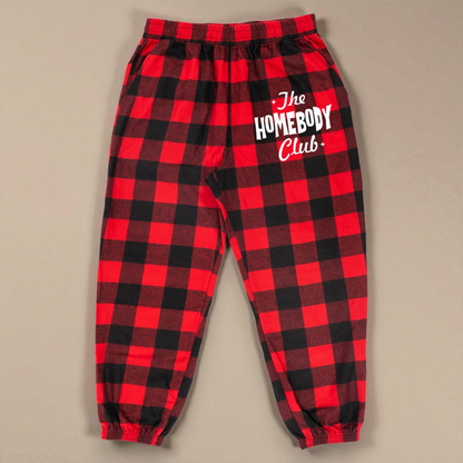 Homebody Club Flannel Jogger Pants