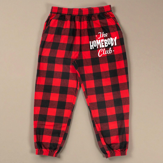 Homebody Club Flannel Jogger Pants