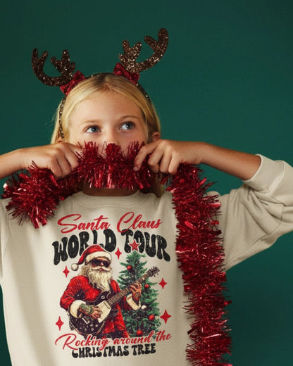 Santa Claus World Tour Crewneck Sweatshirt - Bunny Knots