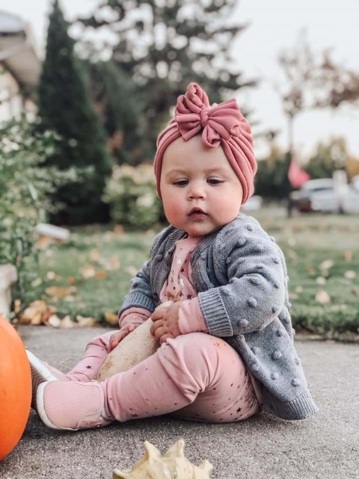 Tate | Carnation Rose | Cashmere Headwrap - Bunny Knots