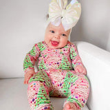 Spiffy Spruce | Fitted Bamboo Long Sleeve Loungewear Set