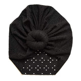 Willoughby | Black | Knotted Eyelet Headwrap