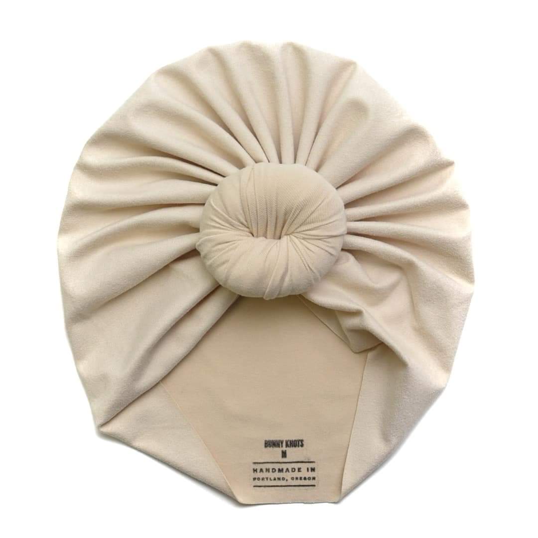 Ivory | True Bone | Classic Headwrap - Bunny Knots