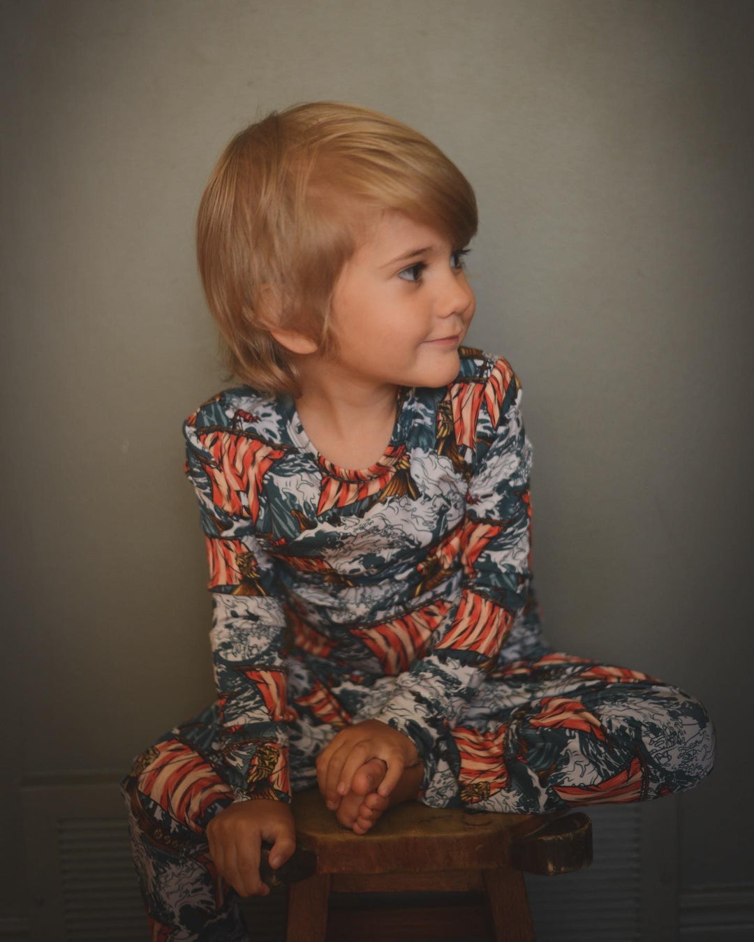 Vikings Voyage | Fitted Bamboo Loungewear Set - Bunny Knots